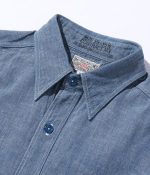 Buzz Rickson's Lot BR35856 / Blue Chambray SS Work Shirt - Image 4