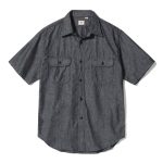 Sugar Cane & Co. Lot SC39307 / Black Chambray SS Work Shirt