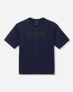 Momotaro Jeans (MMTS6008) Indigo Yarn Dyed Tee - Alphabet Front - Image 2