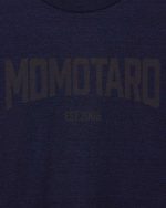 Momotaro Jeans (MMTS6008) Indigo Yarn Dyed Tee - Alphabet Front - Image 5