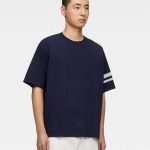 Momotaro Jeans (MXTS6002) Indigo Yarn Dyed Tee - Discharge Print