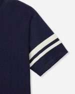 Momotaro Jeans (MXTS6002) Indigo Yarn Dyed Tee - Discharge Print - Image 3
