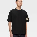Momotaro Jeans (MXTS6004) Black Yarn Dyed Tee - Discharge Print