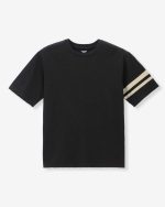 Momotaro Jeans (MXTS6004) Black Yarn Dyed Tee - Discharge Print - Image 2