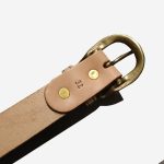 Omoto Denim (9200) Cowhide Leather Belt Natural - Image 3