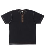 Buzz Rickson's Lot BR79192 / Slub Yarn Henley Neck Tee (Asst. Colours) - Image 9