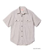 Sugar Cane & Co. Lot SC39306 / Dobby Stripe Work Shirt (Short Sleeve)