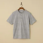 Dubble Works 7.7oz Mid Weight Henley Neck Tee - Asst. Colours - Image 4