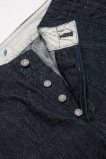 Pure Blue Japan (SP-1191-D) 10oz Double Pocket Work Shorts - Image 5