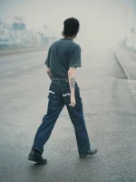 Nudie Jeans Co. Tuff Tony Dry Ecru Waves - Image 3