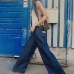 Nudie Jeans Co. Sonic Sue Dry Ecru Waves