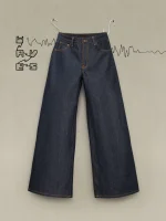 Nudie Jeans Co. Sonic Sue Dry Ecru Waves - Image 3