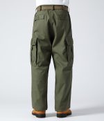 Buzz Rickson's Lot BR42500 / Trousers, Cotton Wind Resistant Poplin, Olive Green - Image 2