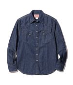 Sugar Cane & Co. Lot SC28190 / Blue Denim LS Western Shirt