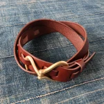 Barns Outfitters (LE-4087) Hook Leather Belt - 2 Colours - Image 3