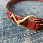 Barns Outfitters (LE-4087) Hook Leather Belt - 2 Colours - Image 4