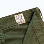 Orslow US Army Fatique Pants Regular Fit - Green - Image 7