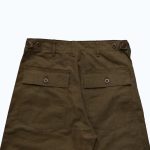 Orslow Herringbone Vintage Fit Fatique Pants - Green - Image 8